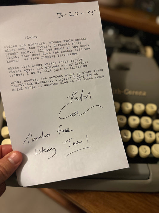 Typewriter Lyrics from my 1964 Smith-Corona